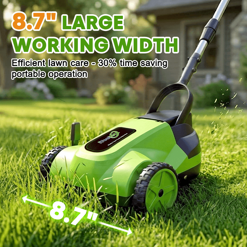 8.7-Inch Small Electric Lawn Mower for Yards & Gardens